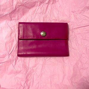 Rare Vintage Donald J Pliner (DJP) Trifold Wallet – Fuchsia Pink